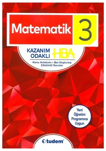 Tudem Yayınları 3. Sınıf Matematik Kazanım Odaklı HBA 2019