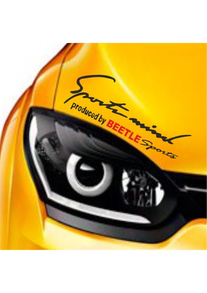 Volkswagen Beetle Sports Mind Far Üstü Oto Sticker