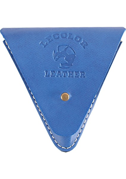 Le Color Leather Coin Case Blue