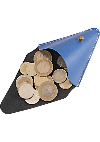 Le Color Leather Coin Case Blue