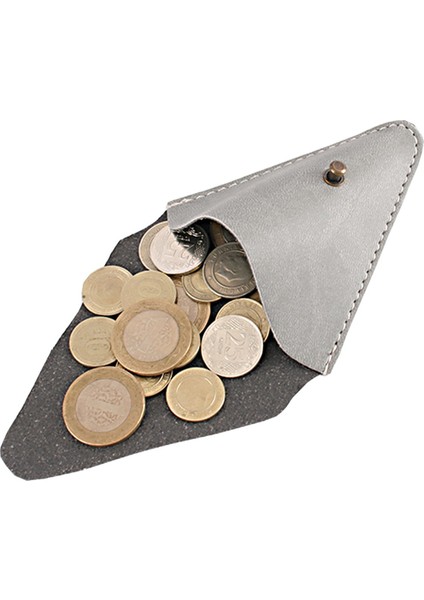 Leather Coin Case Grey