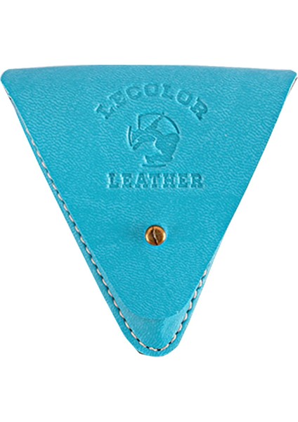 Le Color Leather Coin Case Turquoise