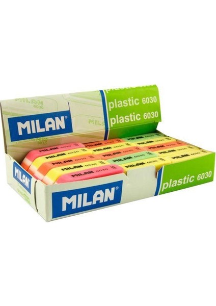 Tripleks Renkli Silgi - 6 Renk 30 Lu