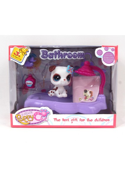 Puppy Club Bathroom Oyuncak Miniş Set Bathroom 17 Cm