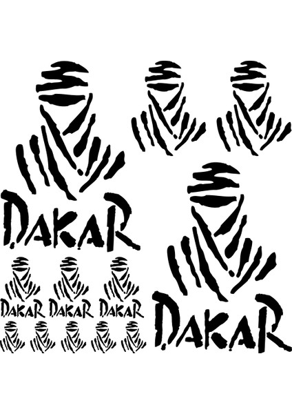Sticker Master Dakar Sponsor Set Sticker Oto Motor Pc Etiket
