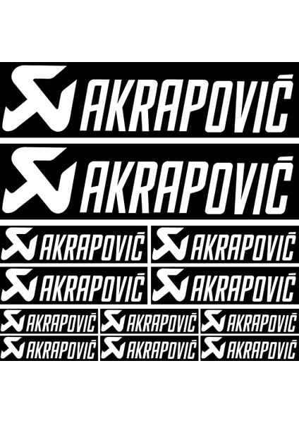 Sticker Master Akrapovic Sponsor Set Sticker Oto Motor Pc Etiket