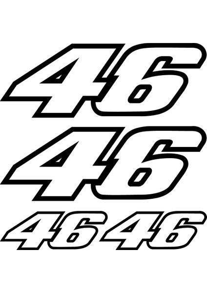 Sticker Master 46 Sponsor Set Sticker Oto Motor Pc Etiket