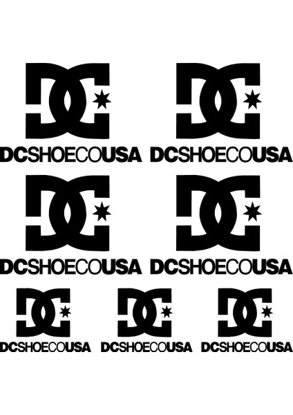 Sticker Master DC Shoe Co Sponsor Set Sticker 2 Oto Motor Pc Etiket