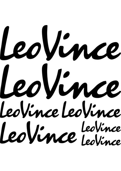 Sticker Master Leo Vince Sponsor Set Sticker Oto Motor Pc Etiket