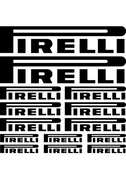 Sticker Master Pirelli Sponsor Set Sticker Oto Motor Pc Etiket