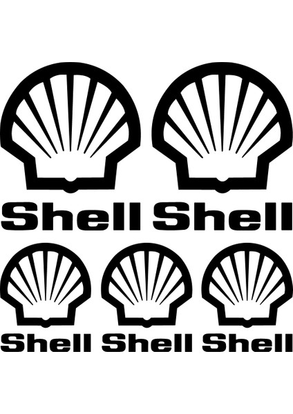 Sticker Master Shell Sponsor Set Sticker Oto Motor Pc Etiket