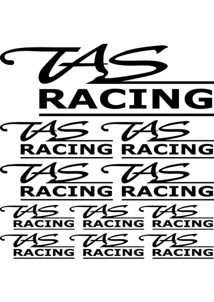 Sticker Master Tas Racing Sponsor Set Sticker Oto Motor Pc Etiket