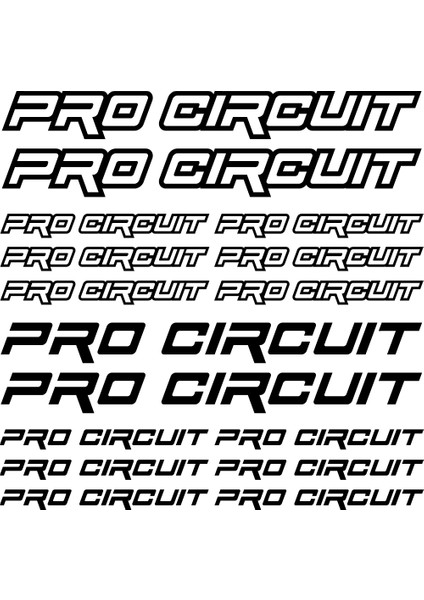Sticker Master Pro Circuit Sponsor Set Sticker 2 Oto Motor Pc Etiket