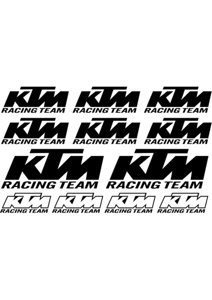 Sticker Master Ktm Racing Sponsor Team Sticker Set Oto Motor Pc Etiket