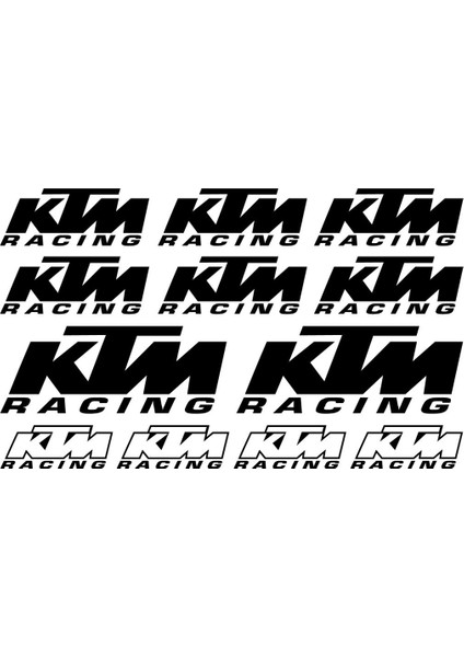 Sticker Master Ktm Racing Sponsor Sticker Set 2 Oto Motor Pc Etiket