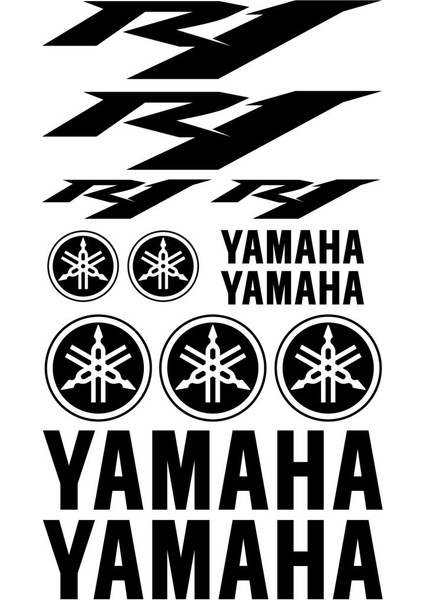 Sticker Master Yamaha R1 Sticker Set Oto Motor Pc Etiket