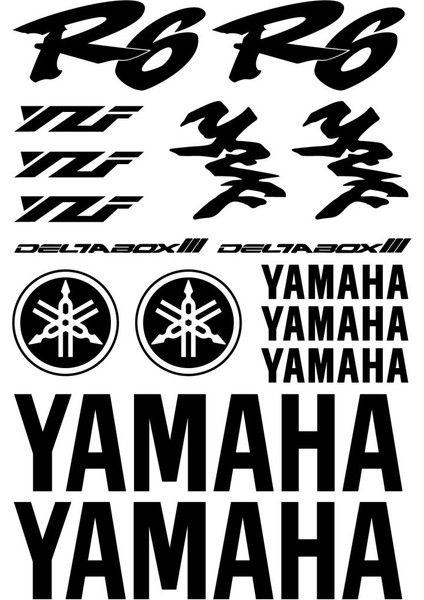 Sticker Master Yamaha R6 Yzf Sticker Set Oto Motor Pc Etiket