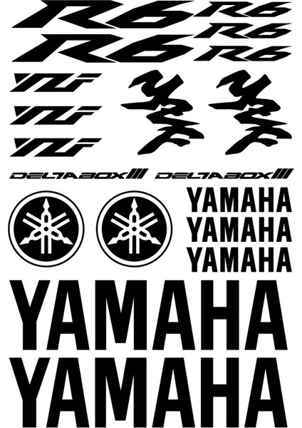 Sticker Master Yamaha R6 Yzf Sticker Set 1 Oto Motor Pc Etiket