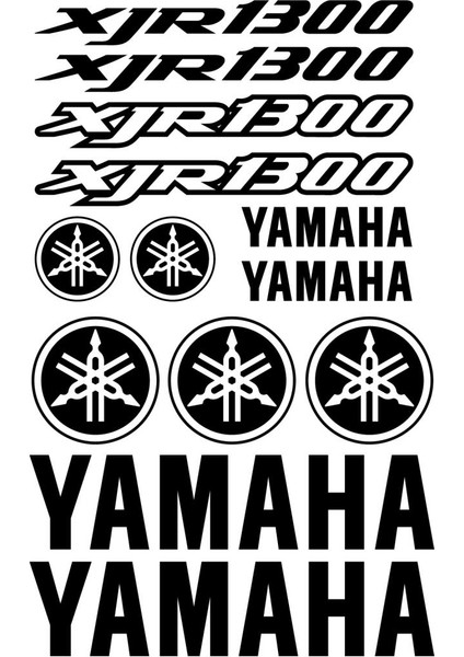 Sticker Master Yamaha XJR 1300 Sticker Set Oto Motor Pc Etiket