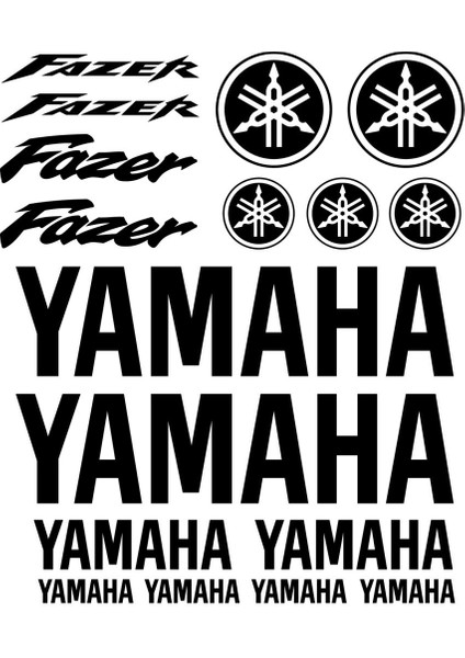 Sticker Master Yamaha Fazer Sticker Set 2 Oto Motor Pc Etiket