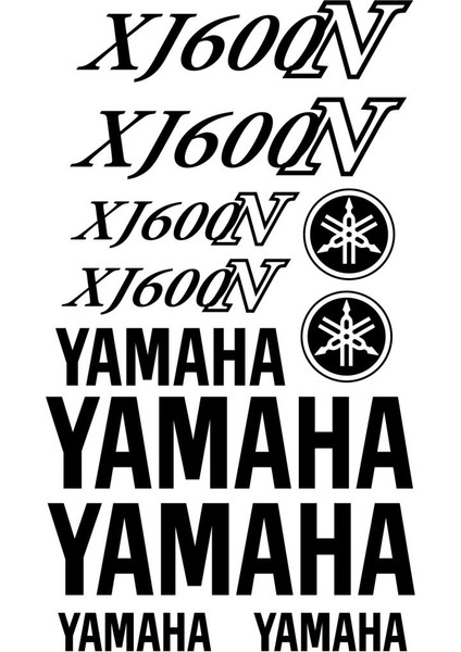 Sticker Master Yamaha XJ600N Sticker Set Oto Motor Pc Etiket