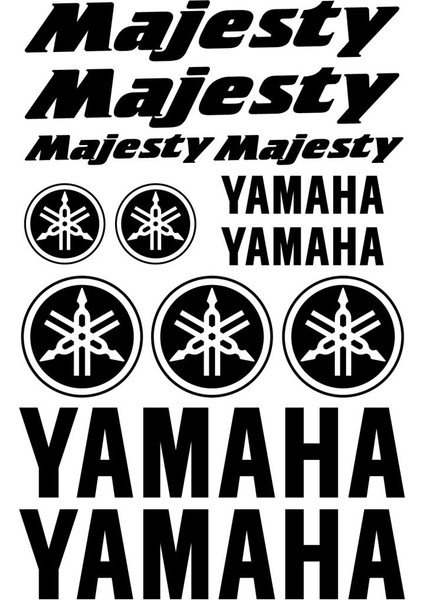 Sticker Master Yamaha Majesty Sticker Set Oto Motor Pc Etiket