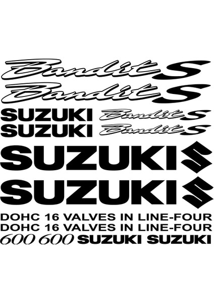 Sticker Master Suzuki 600 Bandit S Sticker Set 1 Oto Motor Pc Etiket