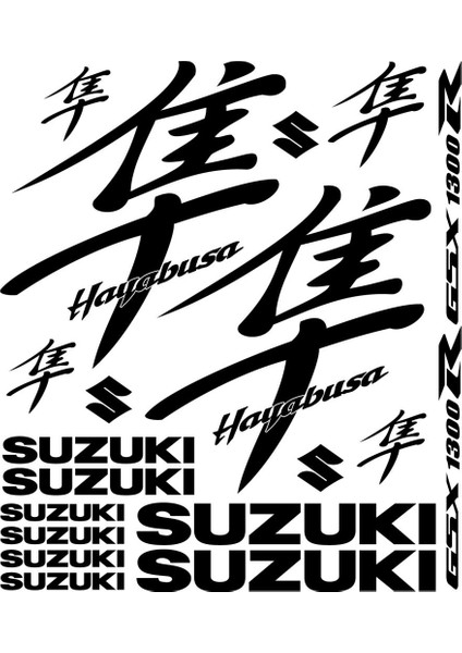 Sticker Master Suzuki Hayabusa Gsx 1300r Sticker Set Oto Motor Pc Etiket