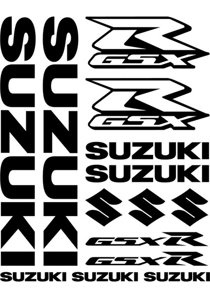 Sticker Master Suzuki Gsx R Sticker Set 1 Oto Motor Pc Etiket