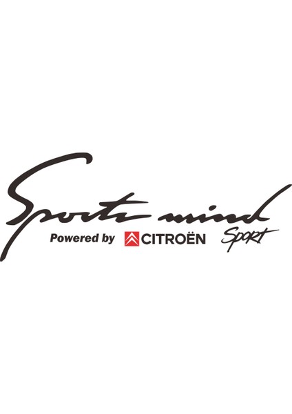 Sticker Master Citroen Sport Mind Sticker Oto Motor Pc Etiket