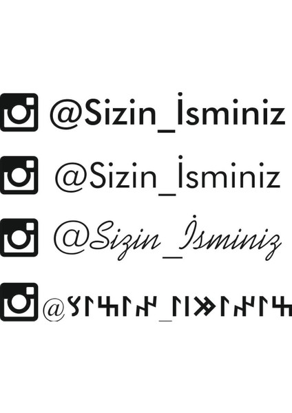 Sticker Master instagram sticker Oto Motor Pc Etiket