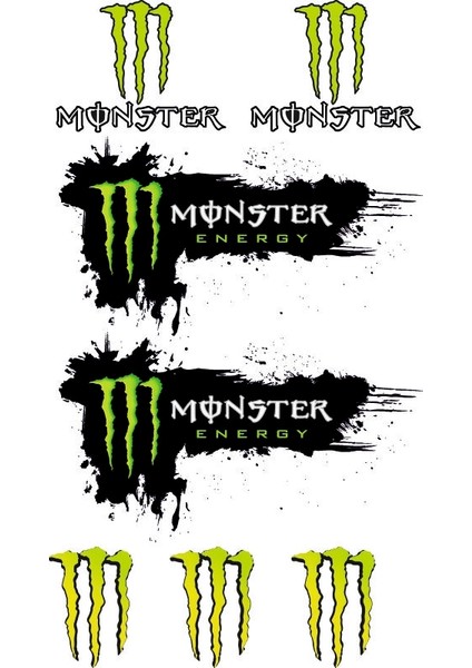 Sticker Master Monster Sticker Seti Oto Motor Pc Etiket