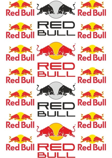Sticker Master Red Bull Sticker Set Oto Motor Pc Etiket
