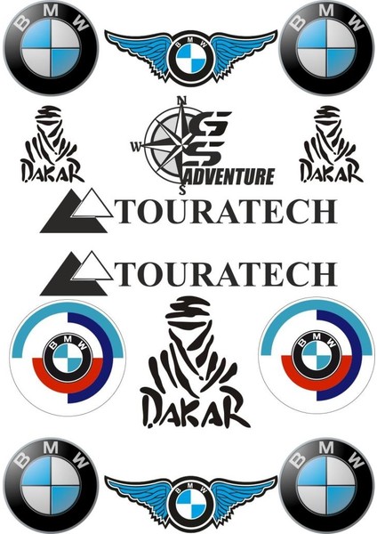 Sticker Master Bmw Sticker Set Oto Motor Pc Etiket fiyatları