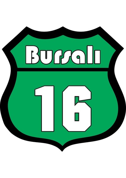 Sticker Master Bursalı 16 Oto Sticker Oto Motor Pc Etiket