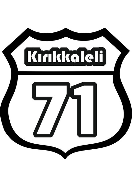 Sticker Master Kırıkkaleli 71 Sticker Oto Motor Pc Etiket