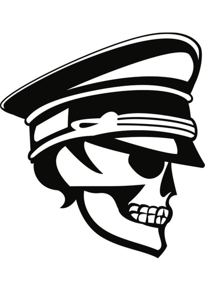Sticker Master Captain Skull Sticker Oto Motor Pc Etiket