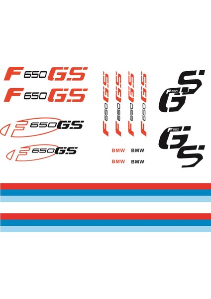 Sticker Master Bmw F650 Full Sticker Set Oto Motor Pc Etiket