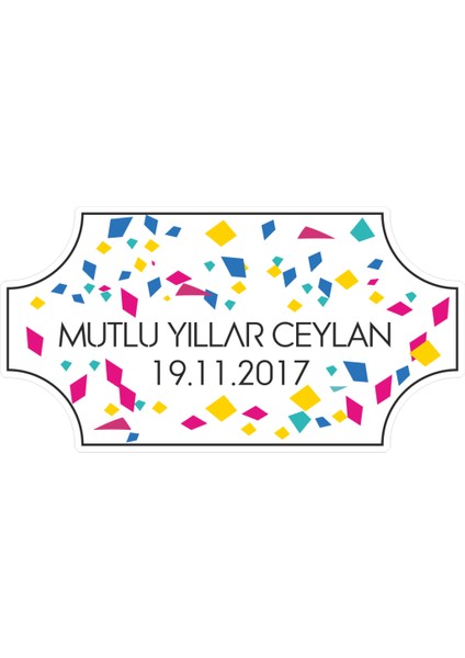 Sticker Master Flag Doğum Günü Etiket Sticker Oto Motor Pc Etiket