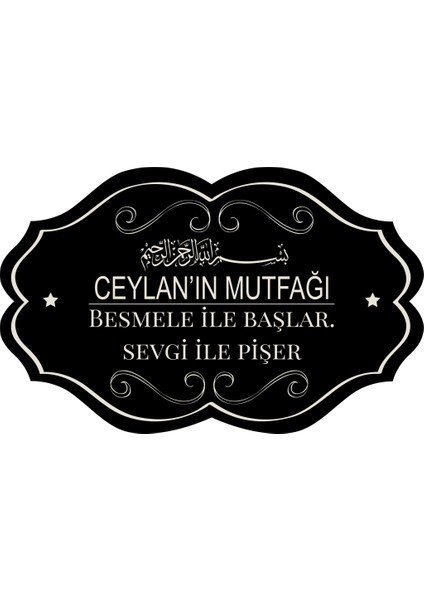 Sticker Master Kişiye Özel Mutfak Sticker Etiket Oto Motor Pc Etiket