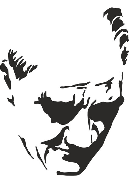 Sticker Master Kemal Atatürk Sticker Oto Motor Pc Etiket