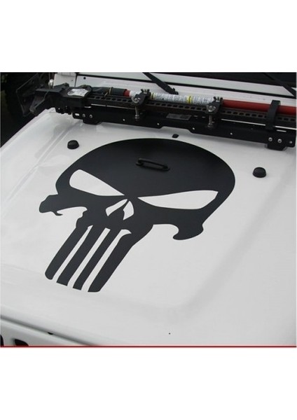 Sticker Master Jeep Ön Kaput Punisher Sticker Oto Motor Pc Etiket