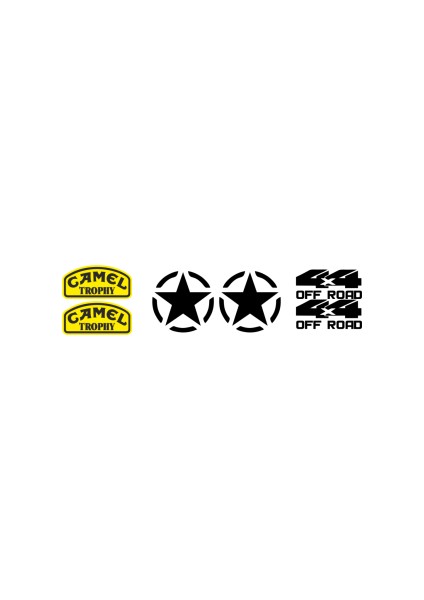Sticker Master Lada Niva Sticker Set-3 Oto Motor Pc Etiket