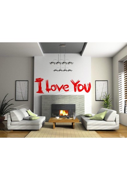 Sticker Master I Love You Duvar Sticker Oto Motor Pc Etiket