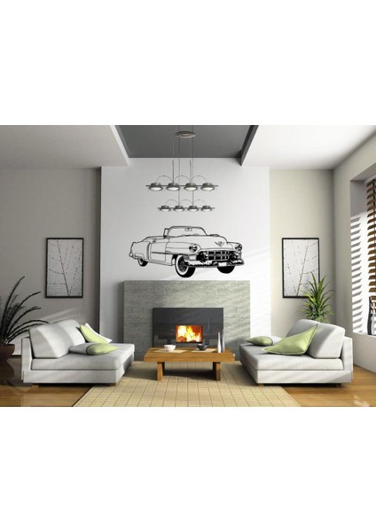 Sticker Master Vintage Cadillac Car Duvar Sticker Oto Motor Pc Etiket
