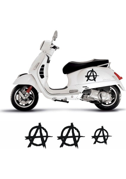 Sticker Master Vespa Anarchy Sticker Oto Motor Pc Etiket