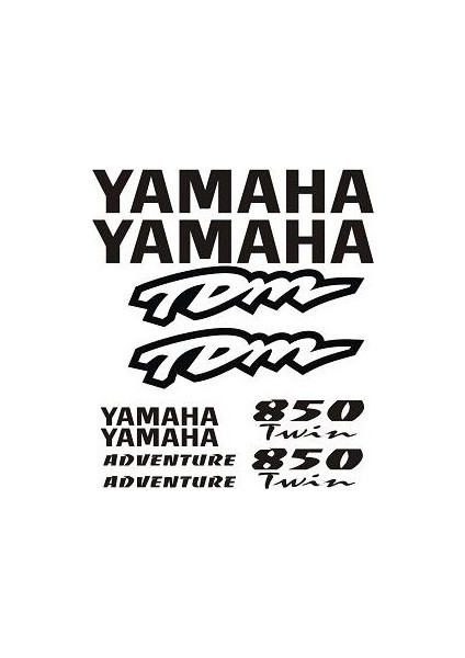 Sticker Master Yamaha Tdm 850 Sticker Set Oto Motor Pc Etiket