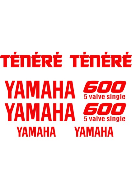 Sticker Master Yamaha Tenere 660 Sticker Set Oto Motor Pc Etiket fiyatları