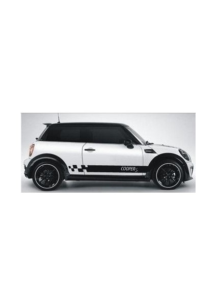 Sticker Master Mini Cooper S Yan Şerit Sticker Oto Motor Pc Etiket