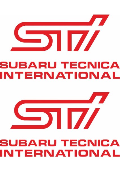 Sticker Master Subaru Sti Set Sticker Oto Motor Pc Etiket fiyatları